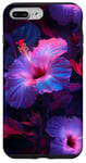 iPhone 7 Plus/8 Plus Aesthetic Hawaiian flower Purple Hibiscus Flowers Girl Case