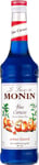 MONIN Premium Blue Curacao Syrup 700ml for Cocktails and Mocktails. 100 Percent