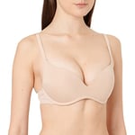 DIM Soutien-Gorge Femme Push-Up Sans Armatures Invisifree x1, New Skin, 95C