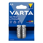 Pile Ultra Lithium AA - LR06 (Blister de 2 unités) Ø14,5 x 50,5 mm. Puissance et durabilité exceptionnelles pour Vos appareils. Idéal pour Les caméras, Les télécommandes et Les Jouets.