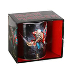 KKL Iron Maiden Tasse The Trooper, en Acier Inoxydable, Blanc, 4 cm