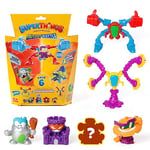 SUPERTHINGS Mutant Battle Series – Pack of 6. Includes 4 SuperThings (1 silver captain) and 2 Exoskeletons. Pack 5 of 6