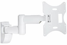 ProperAV Swing Arm Tilt & Swivel 23 - 43" up to 30kg TV Bracket - White