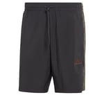 adidas Men's AEROREADY Essentials Chelsea 3-Stripes Shorts, Black/Olive Strata, XS