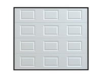 Porte de garage sectionnelle à cassette blanc avec moteur Somfy L254 x H218 cm - CAOPAS