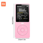 XIAOMI-Lecteur MP3,Radio FM,Bluetooth,Affichage Numérique,MultiXXL,Lecteur MP4,Baladeur Audio de Poche,Lecture de Musique - Type Rose