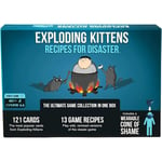 Exploding Kittens - Deluxe Russian Roulette Card Game Set - Perheystävällinen lautapeli aikuisille, teini-ikäisille ja lapsille