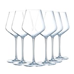 Chef&Sommelier - Collection Distinction - 6 Verres à pied 38 cl - Fabriqués en France - Emballage renforcé