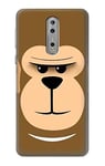 Cute Grumpy Monkey Cartoon Case Cover For Nokia 8