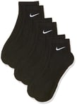 Nike, Chaussettes , U NK EVERYDAY CUSH QTR 3PR Homme Noir/Blanc, 34-38 EUR