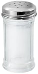 Fackelmann Bistro Dispenser, Salt & Pepper Shaker, Chocolate Sprinkle Shaker for Coffee & Hot Chocolate, Spice & Seasoning Dispenser Jar, Condiment & Spice Shaker Bottle, Glass & Stainless Steel, 9cm