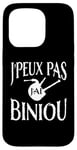 Coque pour iPhone 15 Pro Bretagne Je peux pas j'ai Biniou Idée cadeau Humour Breton