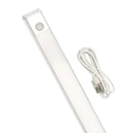 Outlet: LEDlife batteridriven skåpbelysning - 30cm, Silver, PIR-sensor, CCT justerbar, uppladdningsbar