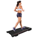 Homeology 1-8km/h Adjustable Speed Slimline MOTIONIC Bluetooth Black Treadmill