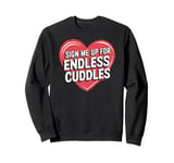 Vintage Valentines Cupid's Day Funny Quotes Friends Lovers Sweatshirt