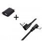 Pack Pour Asus Rog Phone Ii Smartphone Type C (Cable 90 Degres Fast Charge + Prise Secteur Couleur) - Noir