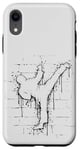 Coque pour iPhone XR Urban Street Art Fighter Sidekick Roundhouse TaeKwonDo