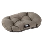 Ferplast Panier Chien Relax, Coussin pour Chiens de Petite Taille, Panier Chat, Tapis pour niches et Voitures, Lavable, en Coton avec Rembourrage Doux, 55 x 36 cm. Marron