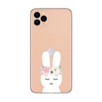 Coque Iphone 12 MINI lapin fleur kawaii