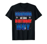 Grandma Of The Birthday Spider Web Boy Kids Matching Family T-Shirt