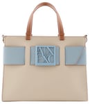 Armani Exchange Women's Essential, Susy, Square Logo Big Tote, Pisco/Dry Gin, one_Size