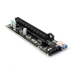 Carte PCIe PCI-E PCI Express Riser, 1x à 16x USB 3.0, câble de données SATA à 4Pin IDE Molex, alimentation électrique pour Machine de minage BTC Nipseyteko