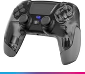 Manette PS4 PS3 PC ANDROID iOS, sans fil, Sortie Casque Stéréo, Vibrations réglables, Pavé tactile, boutons macro, mode Turbo, Wake up, Gyroscope 6 axes, Revolt (Mercure Grey/Gris)