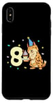 Coque pour iPhone XS Max Je suis 8 avec lynx - anniversaire enfant 8 ans