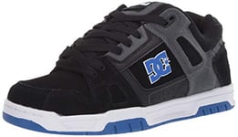 DC Homme Chaussures de Skate Basses Stag, Bleu/Noir, 42.5 EU