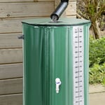 SWANEW Récupérateur d'eau de pluie Pliable 380L vert 100x70cm Récupérateur d'eau de pluie tiges de support en pvc