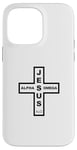 Coque pour iPhone 14 Pro Max Jesus Alpha & Omega