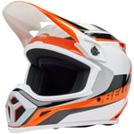 Crosshjälm bell - Mx 9 mips rift glans orange vit xl polycarbonate