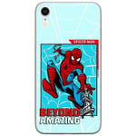 ERT GROUP Coque de téléphone Portable pour Iphone XR Original et sous Licence Officielle Marvel Motif Spider Man 041 Parfaitement adapté à la Forme du téléphone Portable, Coque en TPU