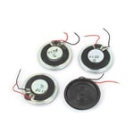 4pcs 1W 8 Ohm Dual Wire Magnet Mini Loudspeaker MP3 MP4 Player Speaker 28mm Dia