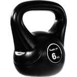 MOVIT Kettlebell BASIC BLACK, haltère à boule avec enveloppe en matière synthétique ménageant le sol, 1 kg à 20 kg, testé en matière toxique, 6 kg