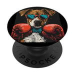 Événement de combat amusant avec ce costume de chien de boxe amusant PopSockets PopGrip Adhésif