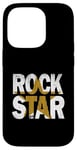 Coque pour iPhone 14 Pro University Varsity-Gold Rock Star Varsity-Gold