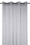 Stof - Rideau - Voile Monna avec Œillets pour Salon ou Chambre - Taille 135 x 260 - Gris - Voile pour Fenêtre ou Dressing - Garantira Votre Intimité - Décoration - Idéal pour Maison