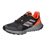 adidas Homme Terrex Soulstride Trail Running Shoes Low, Core Black/Grey Four/Solar Red, 50 2/3 EU