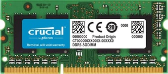 Crucial Ram Ct51264Bf160B 4Gb Ddr3 1600 Mhz Cl11 Laptop Memory ,Green