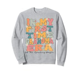 In My First Time Grandma Era Groovy 1st Time Grandma Cute Sweatshirt