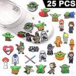 25PCS Star Wars PVC Shoes Charms For Croc And Jibbitz Decoration Accessories