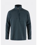 Fjallraven Ovik Mens Half Zip Fleece - Navy - Size Medium