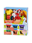 PLAY - Play Farm and Animals Clay Set 6 Clay Pots