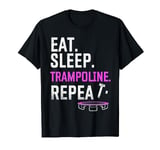 Gymnastic Trampolinist Eat Sleep Trampoline Repeat Womens T-Shirt