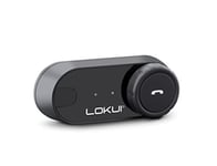 Lokui K30 Single Interphone Bluetooth pour Moto C1547, Intercom Anti-Bruit, Communication Pilote Passager, Portée 800m, Radio FM, Autonomie 10 Heures, 1 Intercom