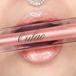 Oulac Rose Nude Gloss à Lèvres Pailleté - Gloss Transparent Hydratant Rouge à Lèvres Liquide | Huile a Levre Brillant Lip Oil - Enrichi en Extrait de Rose | Formule Vegan - 4,5ml, Rose Nude (03)