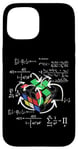 Coque pour iPhone 15 Magic-Cube mathématique formule Dessin à la craie Cult Retro