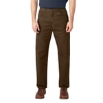 Dickies Men's Relaxed Fit Duck Jeans, Brown, 34W 34L UK