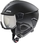 uvex Instinct Visor - Ski Helmet for Men and Women - Visor - Individual Fit - Black Matt - 56-58 cm